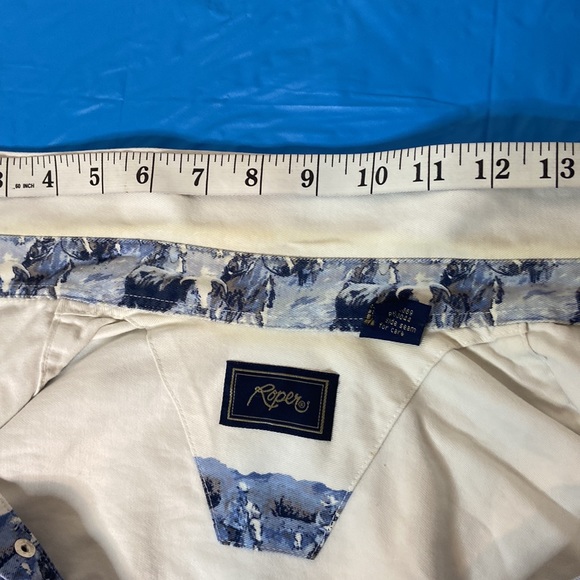 Vintage Roper long sleeve shirt with Pearl snaps. Size XL - Picture 5 of 10